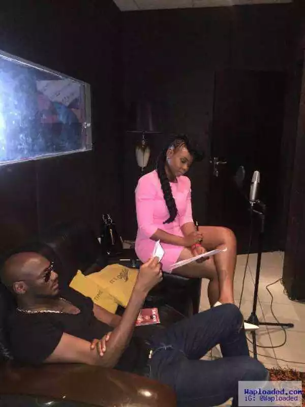 Yemi Alade & 2Face Hit Studio, Record New Music Together